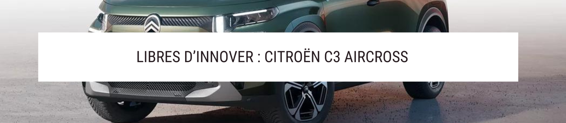 Nouveau Citroën C3 AIRCROSS