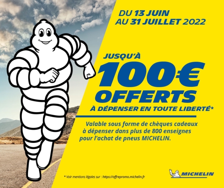 Offre Pneu Michelin - 100€ offert